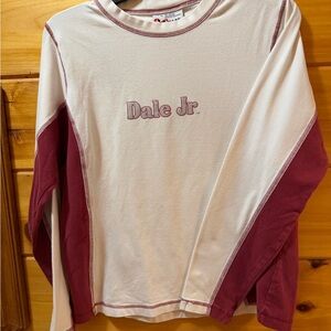 Chase Authentics Cream Tee with Red & Black Logo Dale Earnhardt Jr.